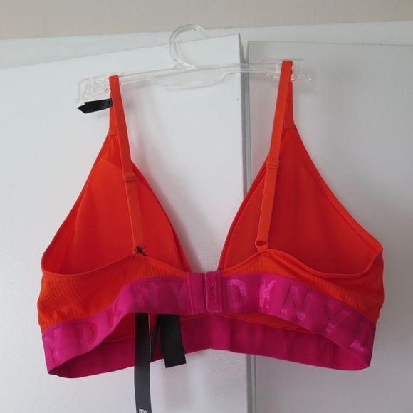 NWT DKNY Litewear Seamless Ribbed Bra Bralette Size L Large - Picture 4 of 7